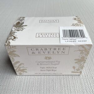 Crabtree & Evelyn Caramelized Fig & Brown Sugar tripled milled soap set of 2